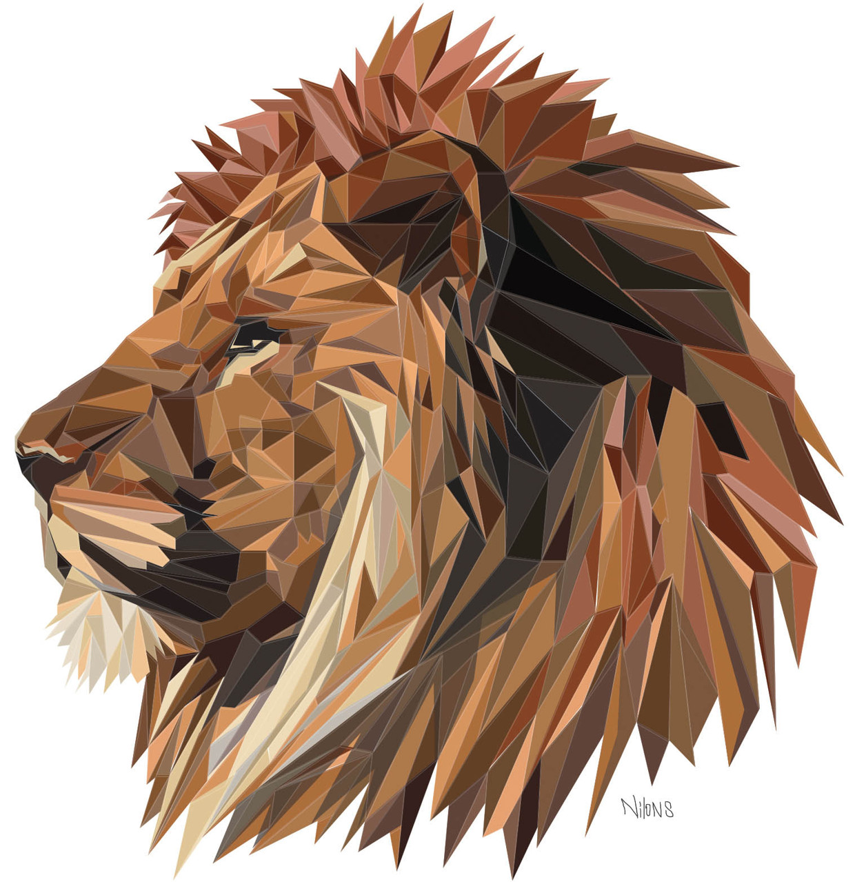 Dibujo de león de Niels